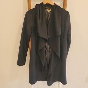 PIKO 1988 wool blend open front waterfall black cardigan size Medium